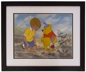 Disney Limited Edition Sericel of ''Two Hero Party'' From ''Winnie the Pooh & the Blustery Day'' -- Signed by the Actor Who Voiced Winnie the Pooh
